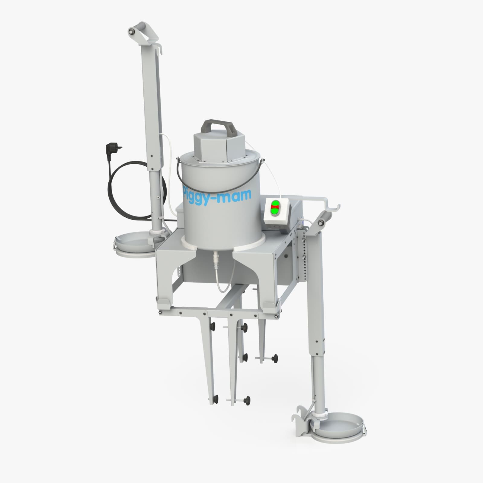 Automatic piglet feeding system — full unit overview